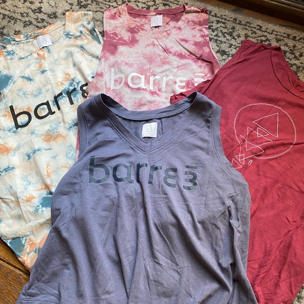 4 pack barre 3 tank tops (washed)